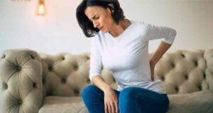 Lady with Back Pain Sciatica